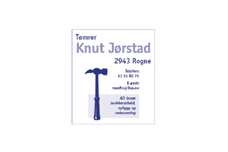 Tømrer Knut Jørstad, logo