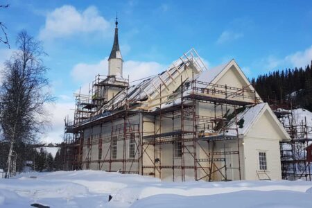 J-A Tak og Bygg AS, restaurering av kirketak