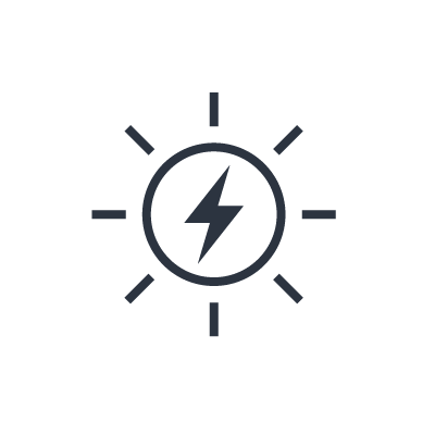 Solenergi, illustrerende ikon