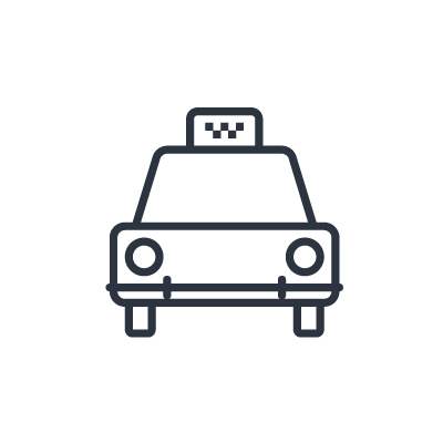 Taxi, illustrerende ikon